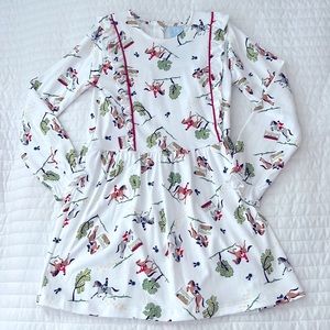 NWT! Bella Bliss Long Sleeve Pima Louise Dress in Paddock Print